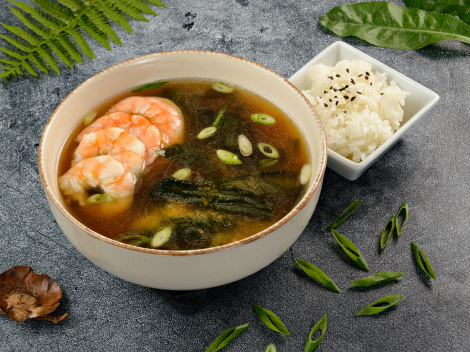 Мисо-суп с креветками